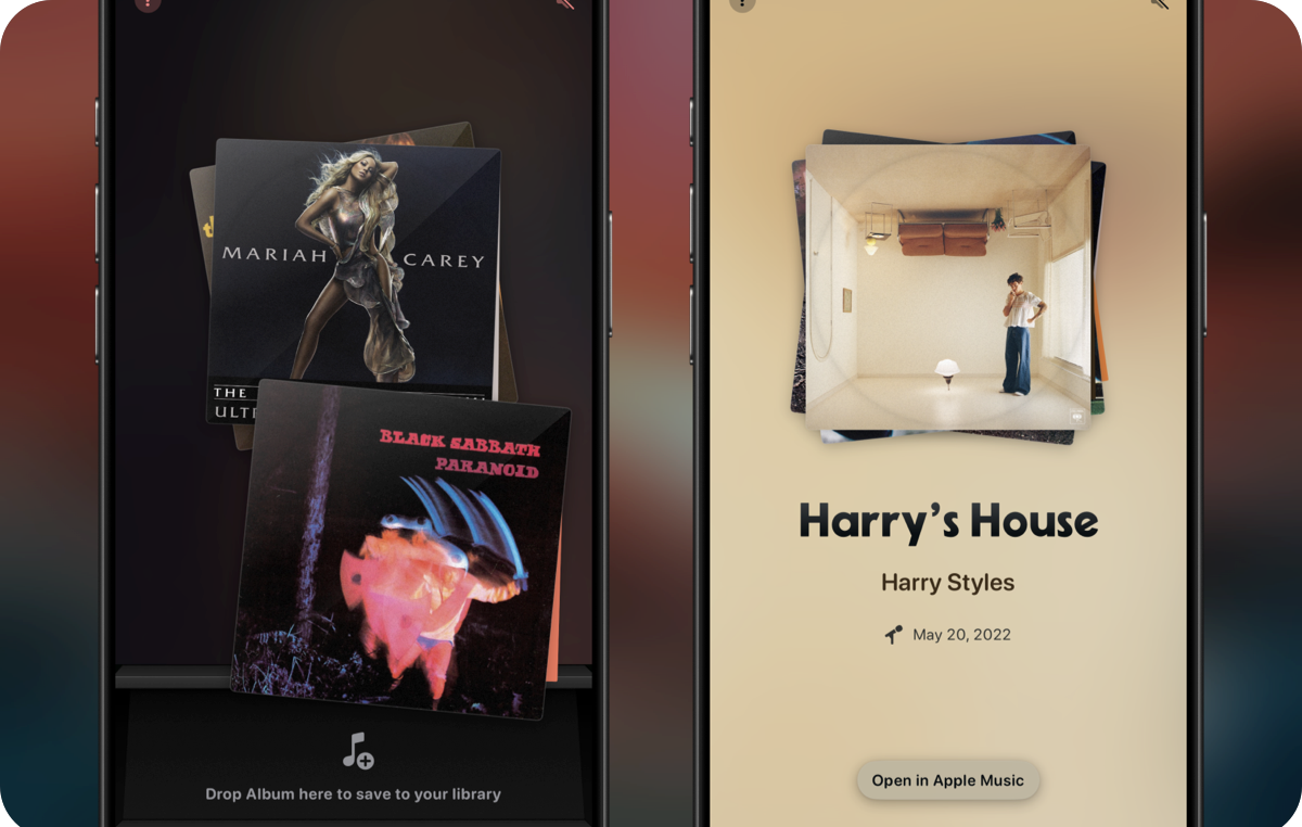 Album Discovery interface showing the browsing experience