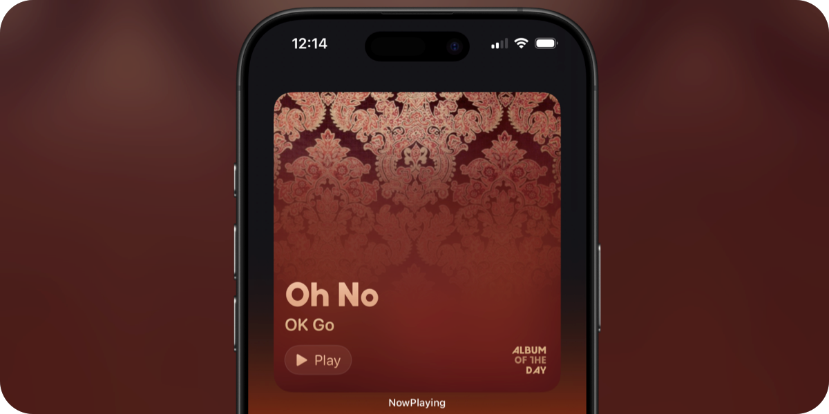 New Album of the Day widgets across different devices