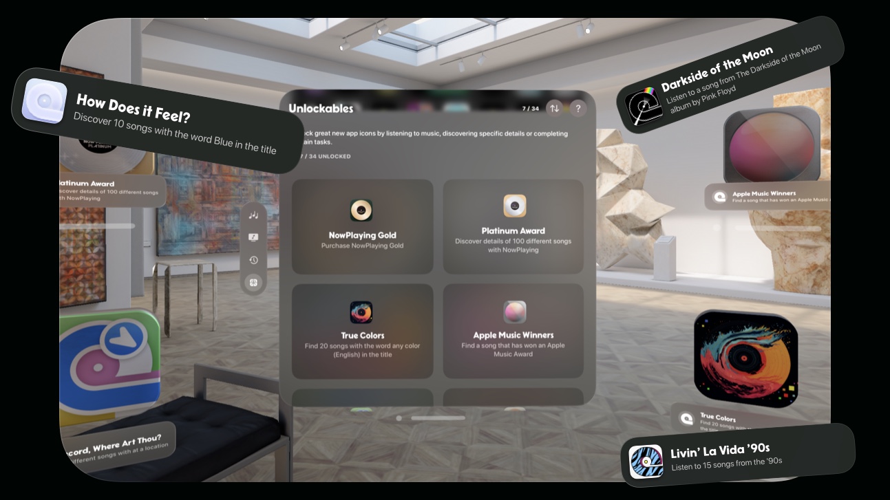 Unlock real trophies by completing music related tasks